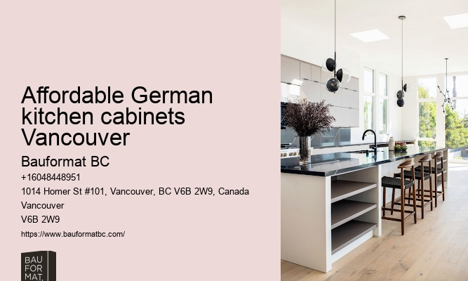 German kitchen cabinet collections Vancouver