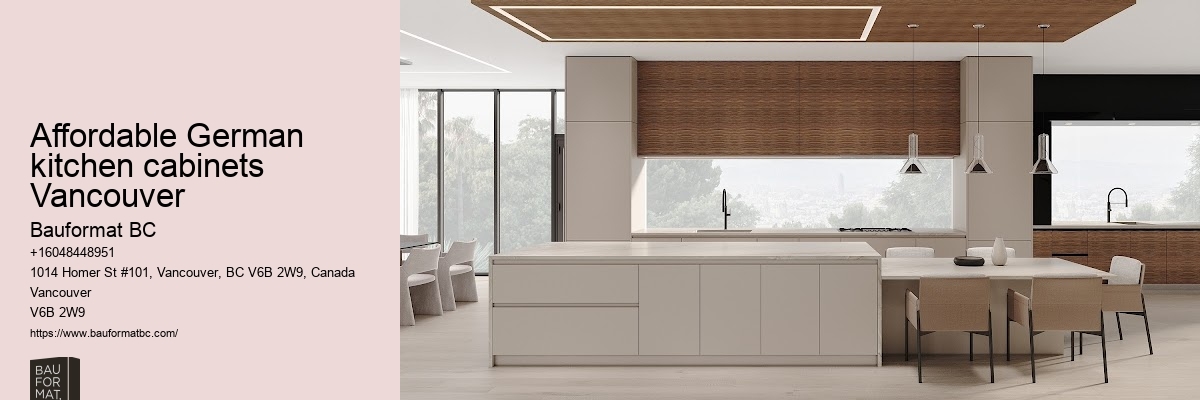 Designer German kitchen cabinets Vancouver