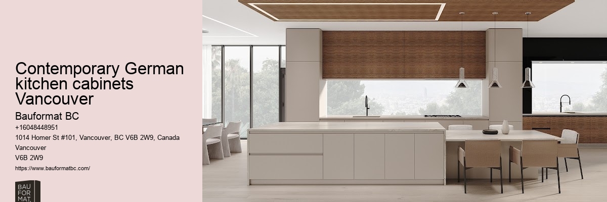 Custom German kitchen cabinets Vancouver