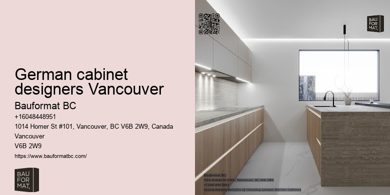 German cabinetry styles Vancouver