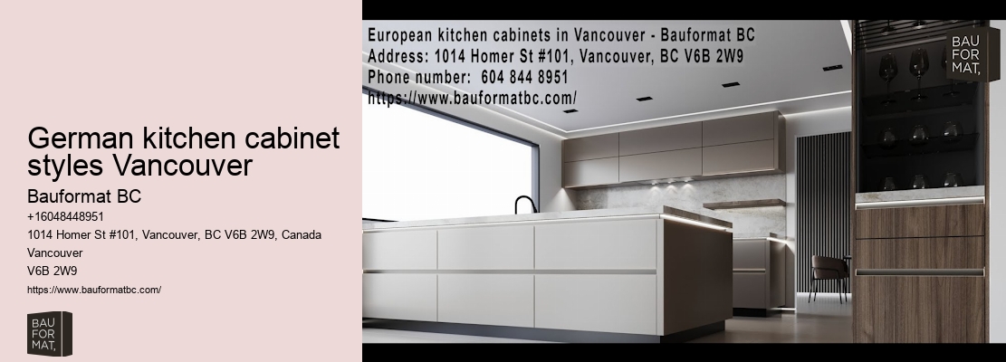 Custom German cabinetry Vancouver