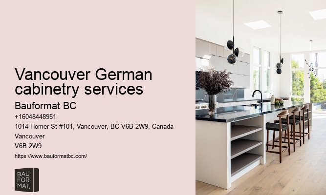 Imported German kitchen cabinets Vancouver