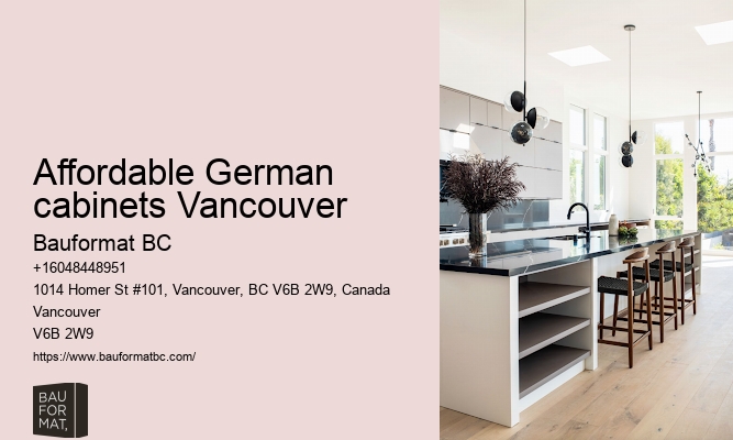 Functional German kitchen cabinets for small apartments Vancouver