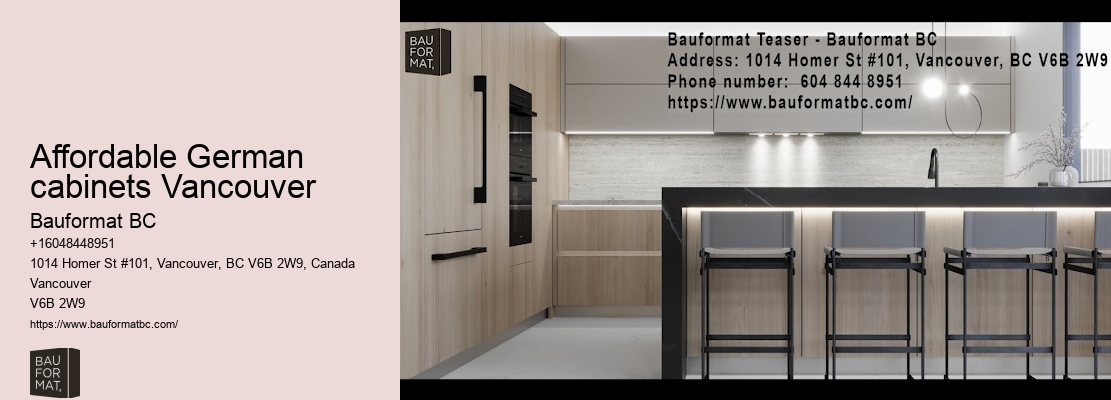 Custom German kitchen cabinet solutions