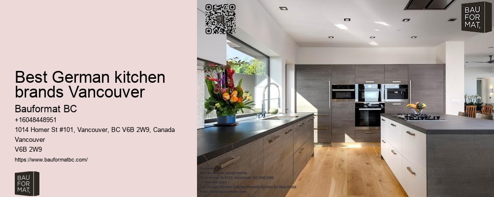 German kitchen cabinets with traditional craftsmanship Vancouver