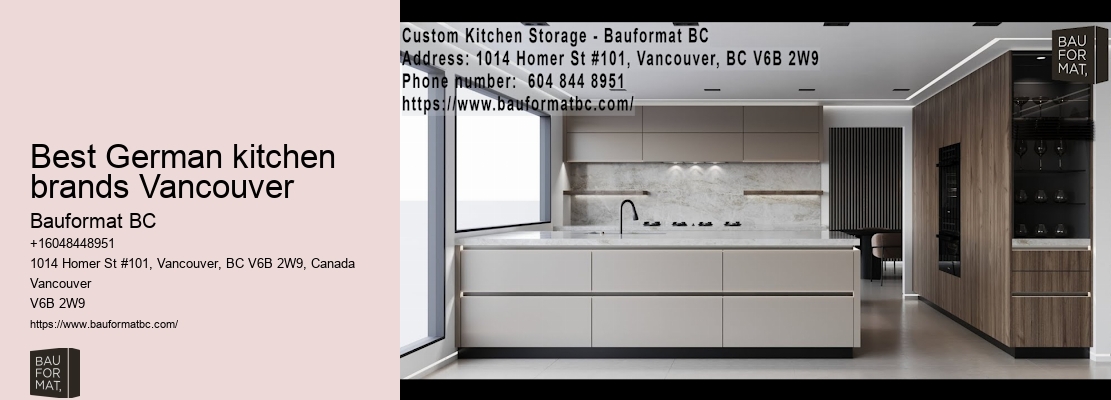 German kitchen cabinets for island kitchens Vancouver