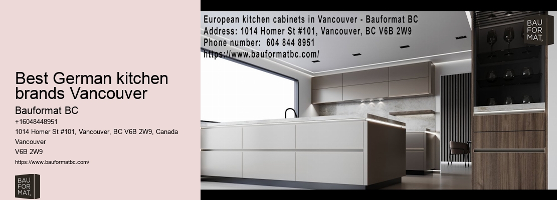 Remodel using German kitchen cabinets Vancouver