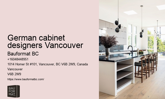 Certified German kitchen cabinet installation Vancouver