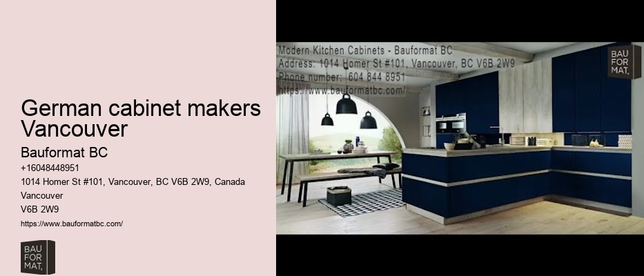 Professional installation of German kitchen cabinets Vancouver