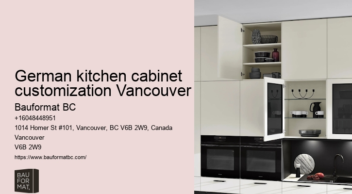 Contemporary German kitchen cabinets Vancouver