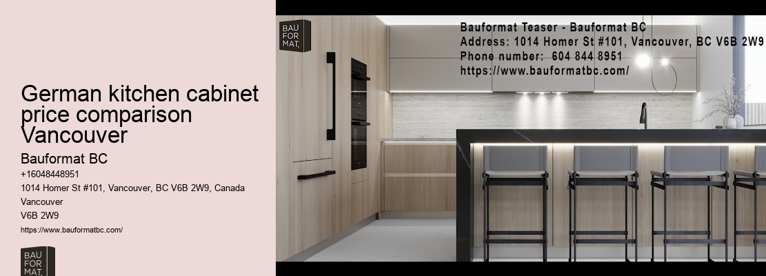 Transform spaces with German kitchen cabinets for renovations Vancouver