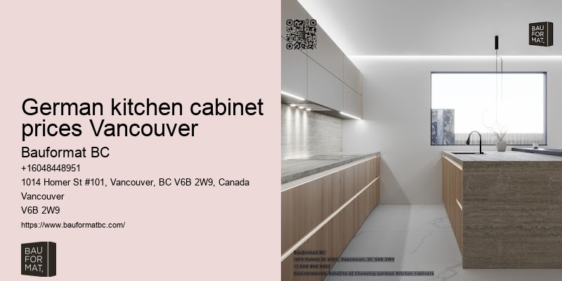 German kitchen cabinets with minimalist handles Vancouver