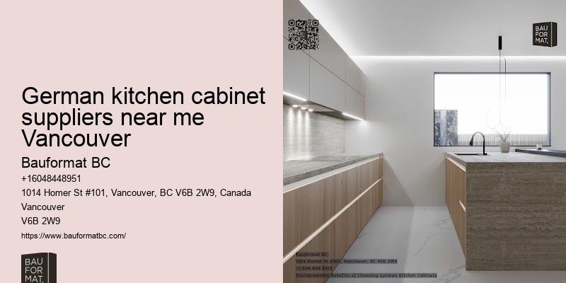 German kitchen cabinets with island Vancouver