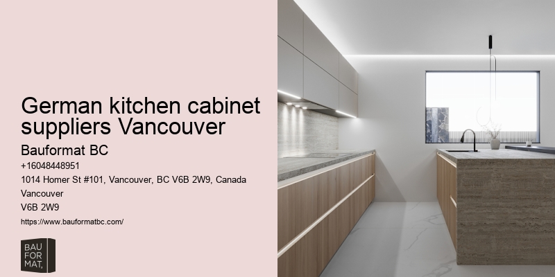 German kitchen cabinets with soft-close doors Vancouver
