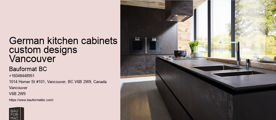 German kitchen cabinets with island Vancouver