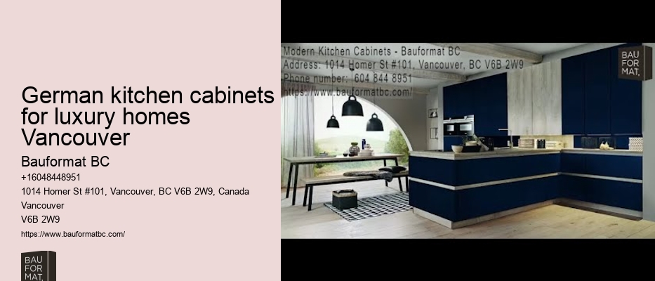 Timeless German kitchen cabinet door styles Vancouver
