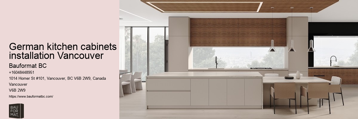 Innovative German kitchen cabinet design Vancouver