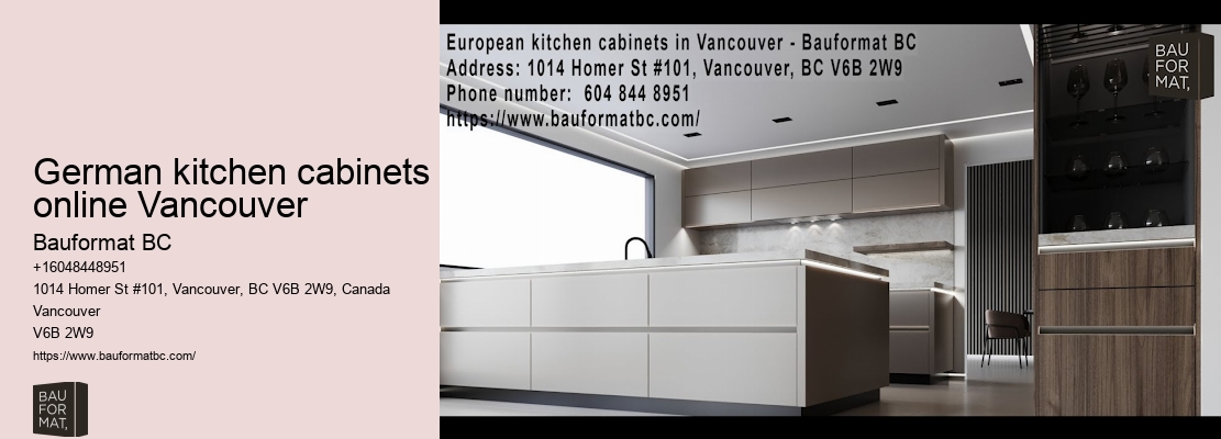 German kitchen cabinets for condos Vancouver
