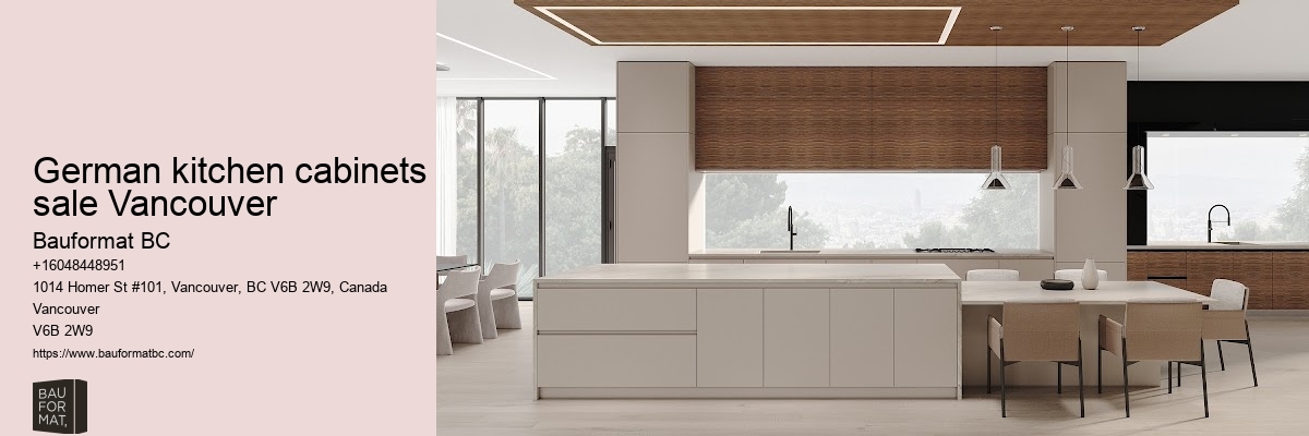 German kitchen cabinets advice Vancouver