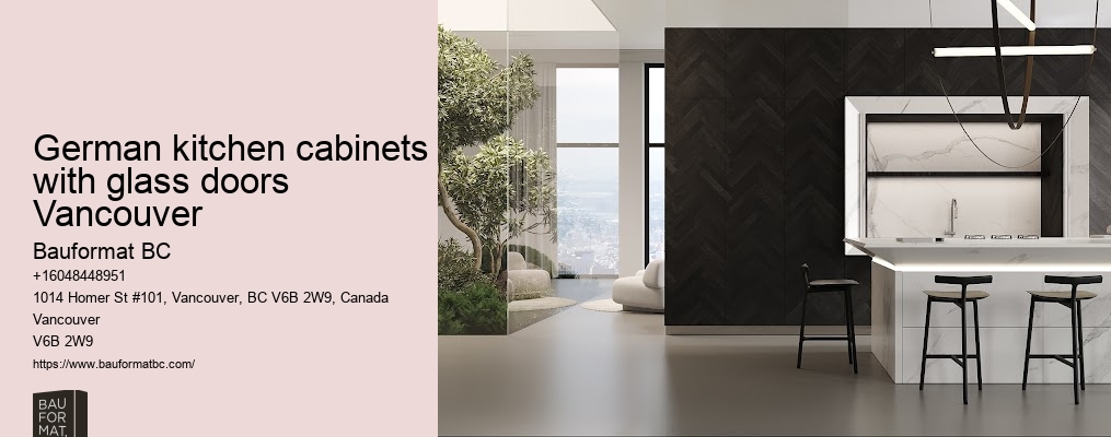 German kitchen cabinets with customizable interiors Vancouver