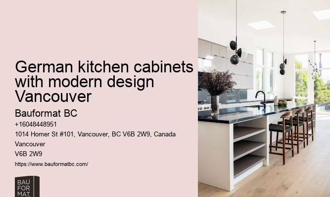 Compact German kitchen cabinets for small Vancouver homes