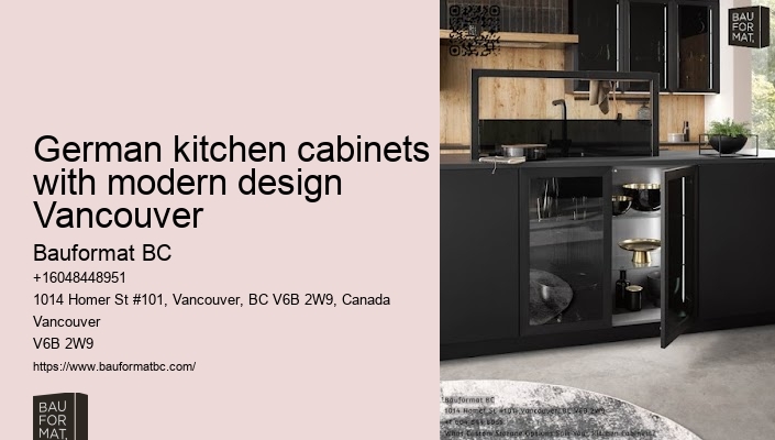 German kitchen cabinets with wine racks Vancouver