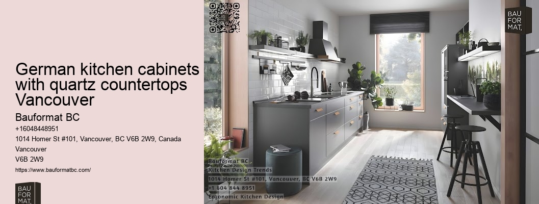 Sophisticated German kitchen cabinets Vancouver