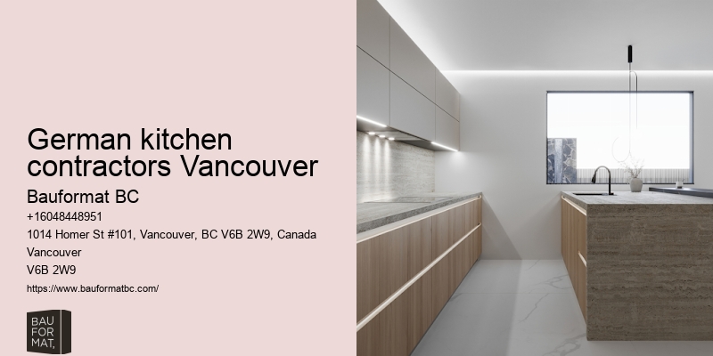 German kitchen cabinets for townhomes Vancouver