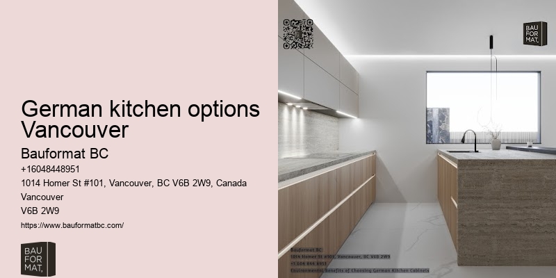 Leading German kitchen cabinet suppliers in Vancouver