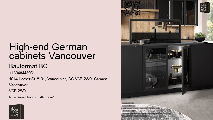 Customization of German kitchen cabinets Vancouver