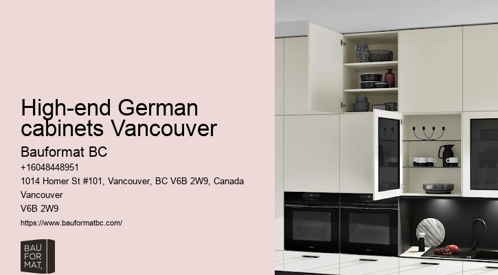 German kitchen cabinets with stainless steel sink Vancouver