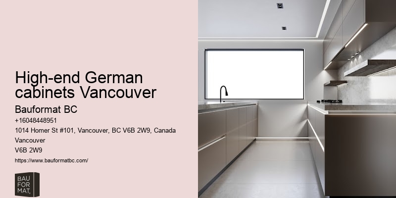 Versatile German kitchen cabinet styles Vancouver