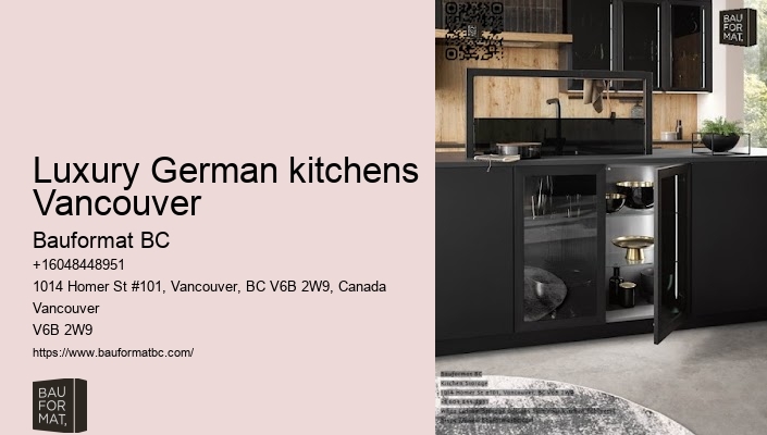 German kitchen cabinets with pull-out drawers Vancouver