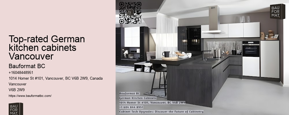 German kitchen cabinets with modern hardware Vancouver