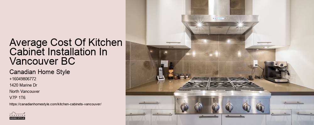 Built-in kitchen cabinet appliances Vancouver