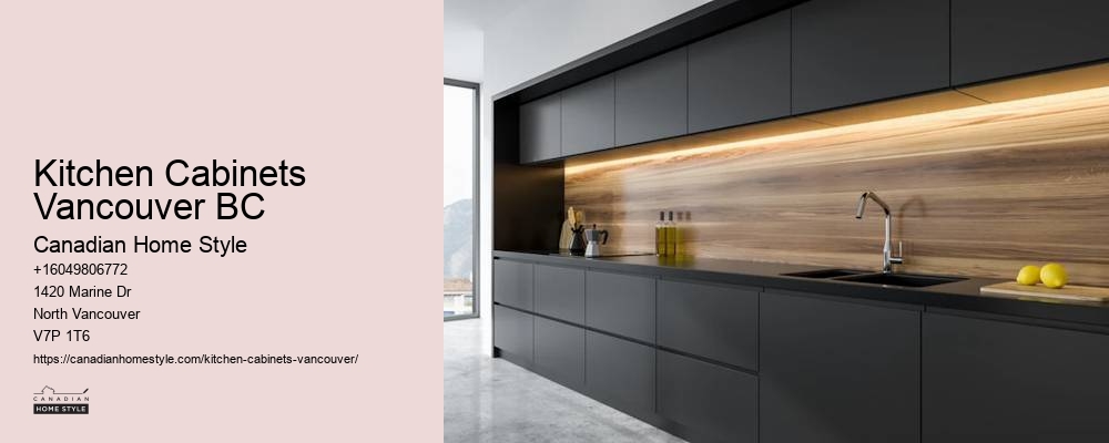 Minimalist kitchen cabinet hardware Vancouver BC